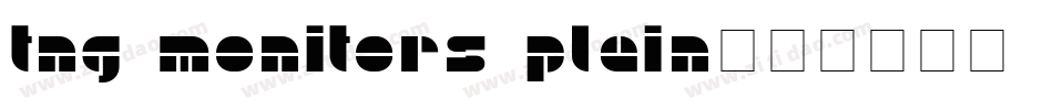 TNG Monitors Plain字体转换